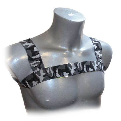 BONDAGE HALTER MEN HARNESS CAMOUFLAGE
