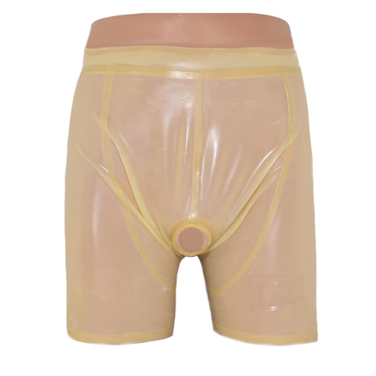 Latex Shorts mit Cockring