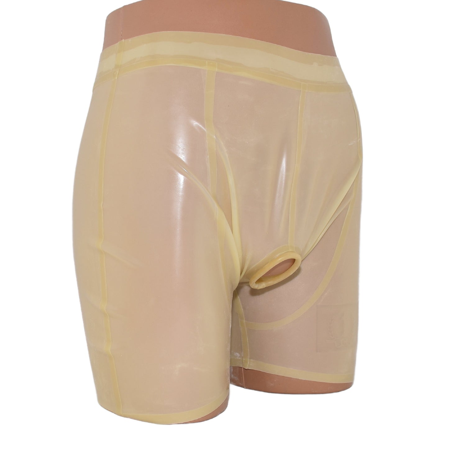Latex Shorts mit Cockring