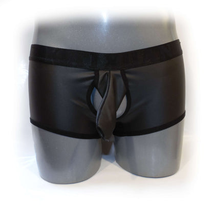 BLACK STYLE COVER BOXER OUVERT Leather