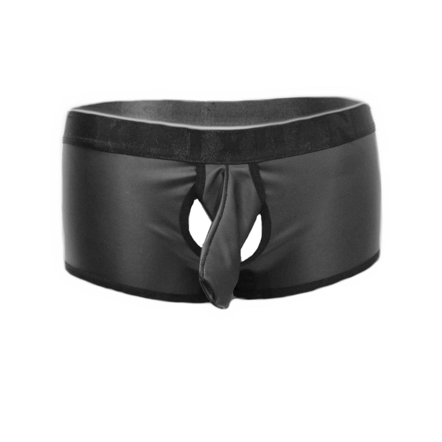 BLACK STYLE COVER BOXER OUVERT Leather