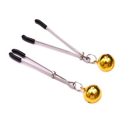 Nipple clamps with gold balls