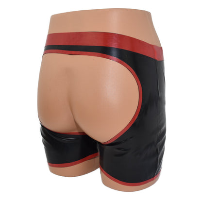 Latex Boxer ouvert front and back