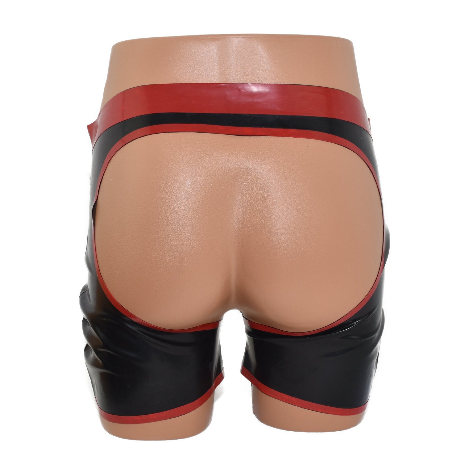 Latex Boxer ouvert front and back