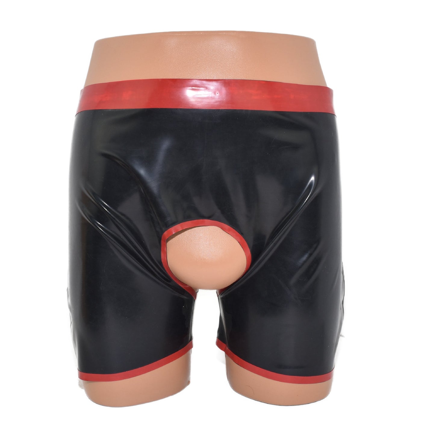 Latex Boxer ouvert front and back