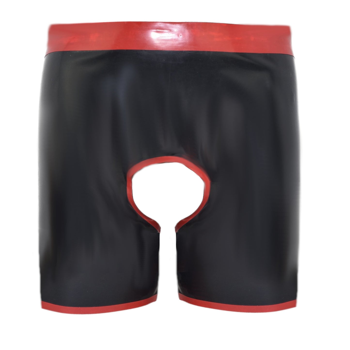 Latex Boxer ouvert front and back