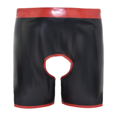 Latex Boxer ouvert front and back