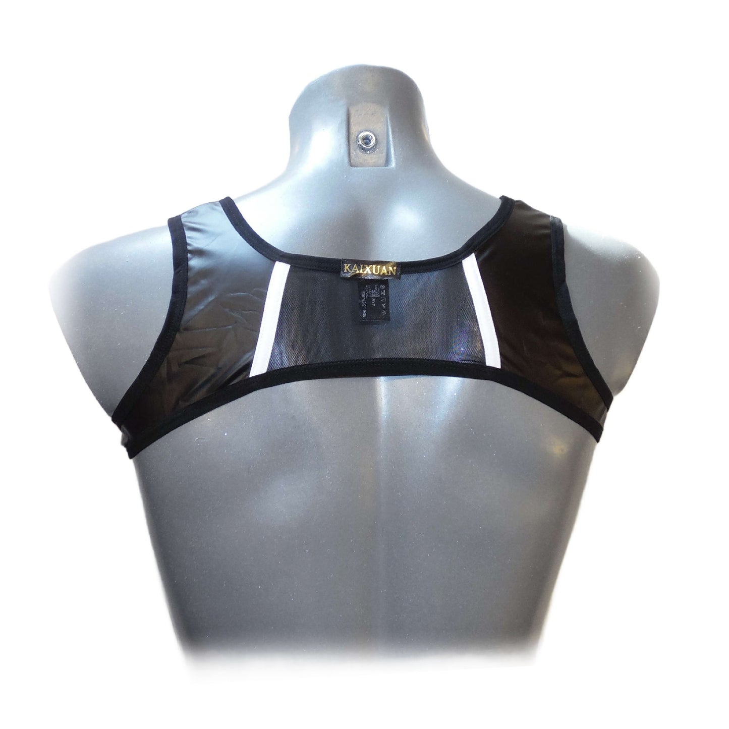 BLACK BONDAGE HALTER MEN HARNESS PU-Leather