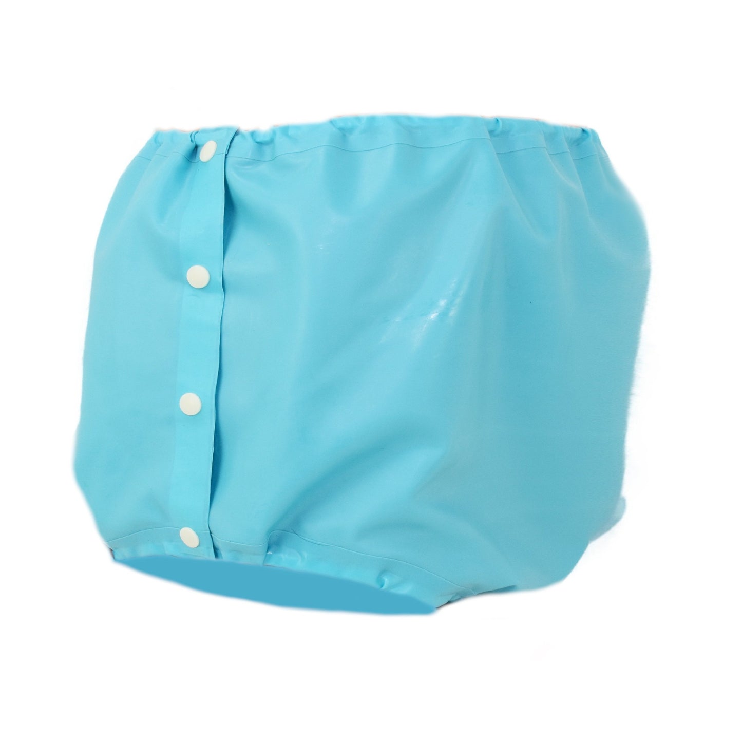 Latex Shorts mit Druckknöpfen an der Seite