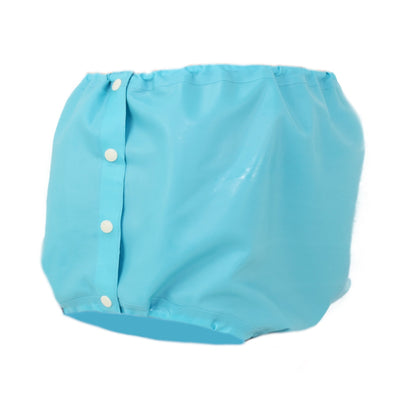 Latex Shorts mit Druckknöpfen an der Seite