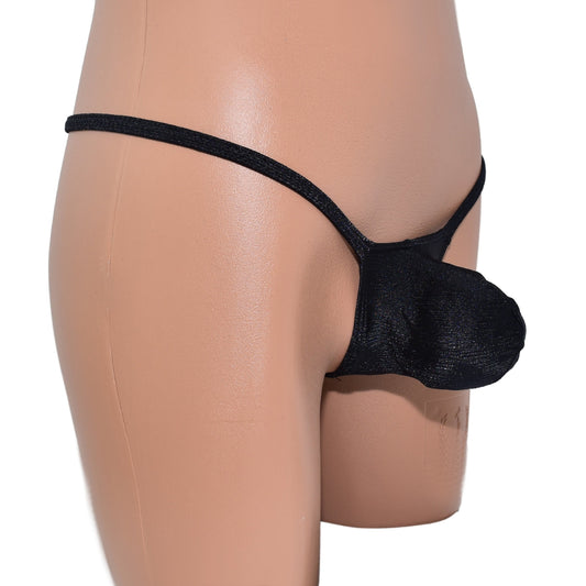 Mens thong bulge pouch unicolor