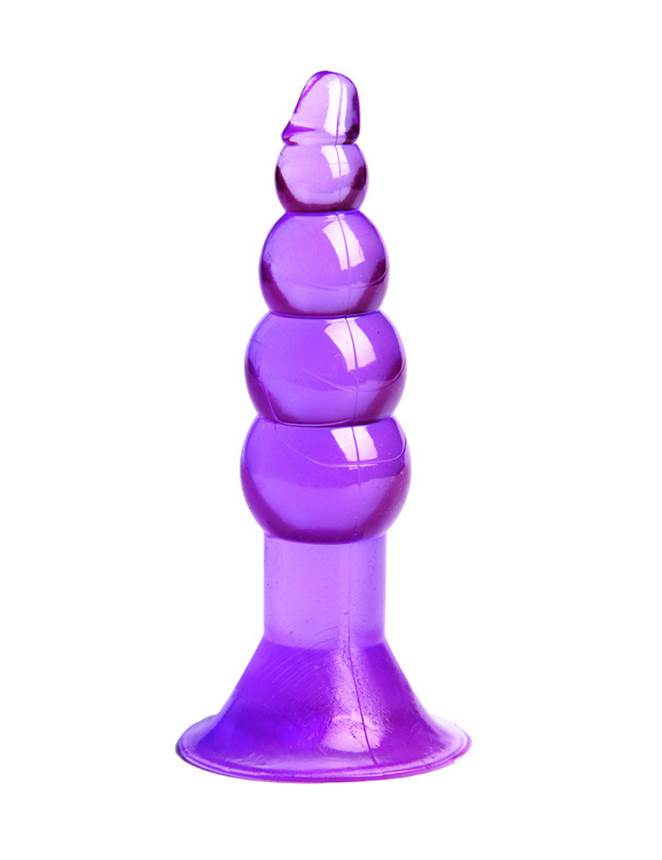 Stimulator Adult Sex Massager Purple Anal Plug 12 cm