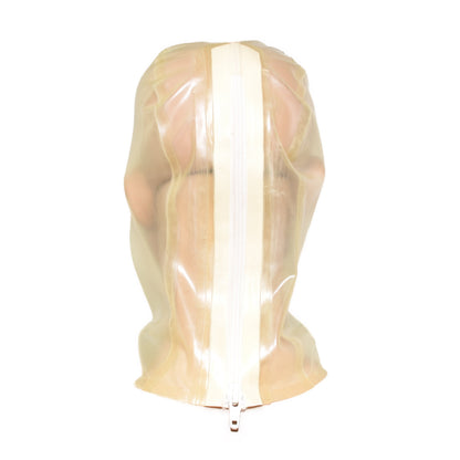 Latex Maske mit Mundknebel - 0,3 mm starkes Mat