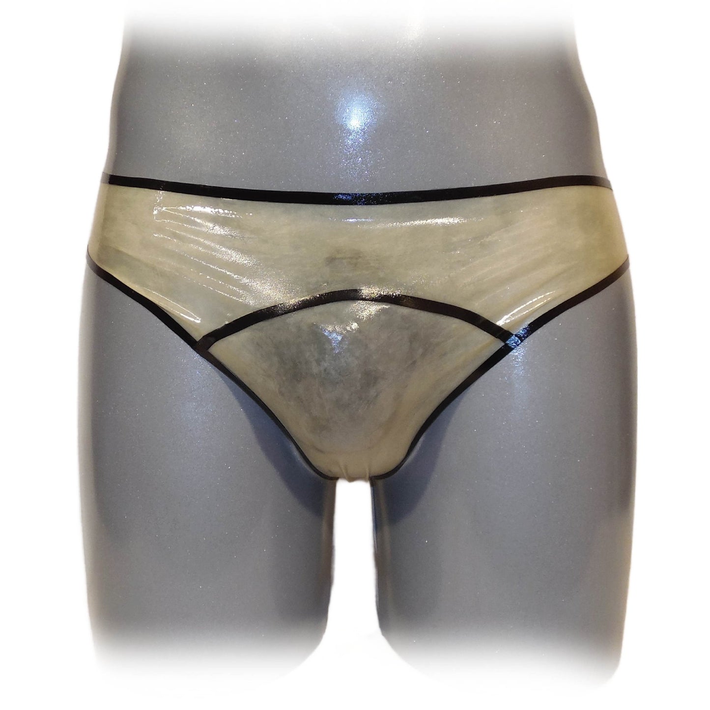 Latex Strings Transparent - Schwarzer Rand