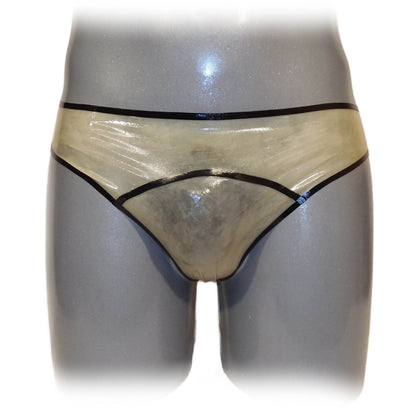 Latex Strings Transparent - Schwarzer Rand