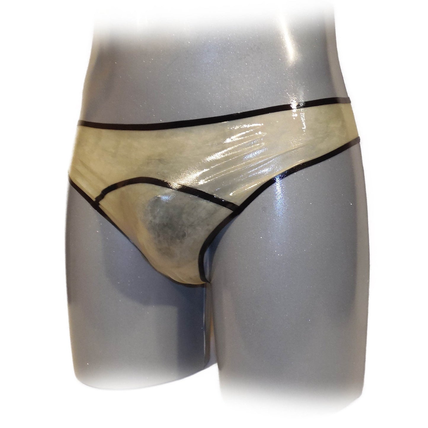 Latex Strings Transparent - Schwarzer Rand