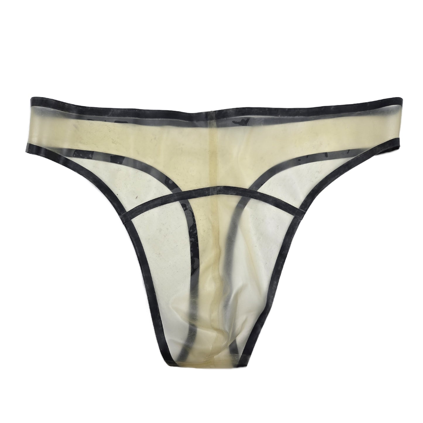 Latex Strings Transparent - Schwarzer Rand
