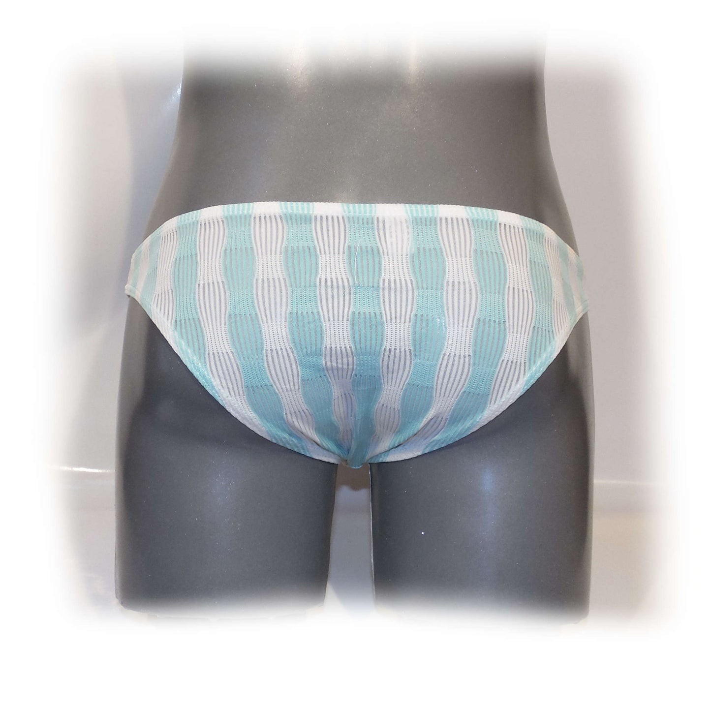 Mens Slips bulge pouch Slip Streifen