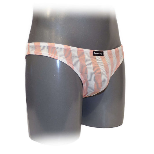 Mens Slips bulge pouch Slip Streifen