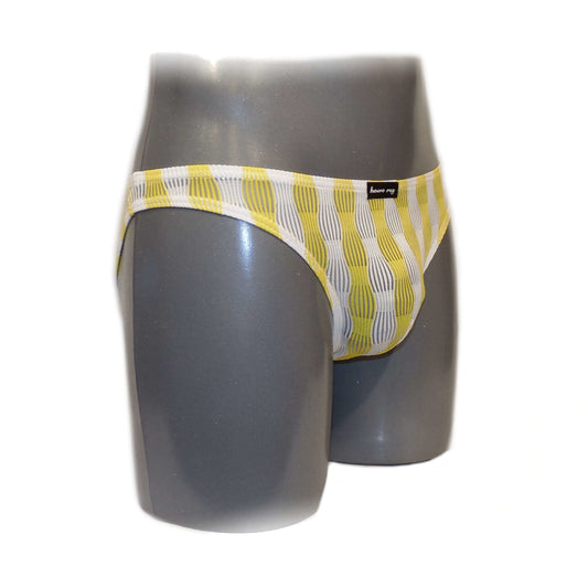 Mens Slips bulge pouch Slip Streifen