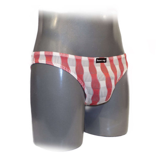 Mens Slips bulge pouch Slip Streifen