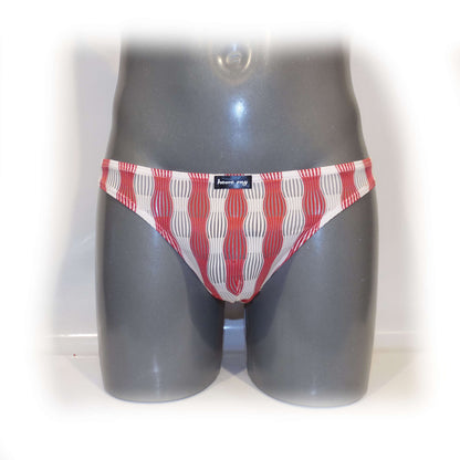 Mens Slips bulge pouch Slip Streifen