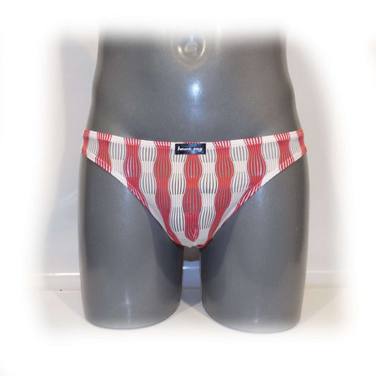 Mens Slips bulge pouch Slip Streifen
