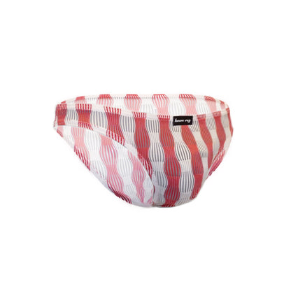 Mens Slips bulge pouch Slip Streifen