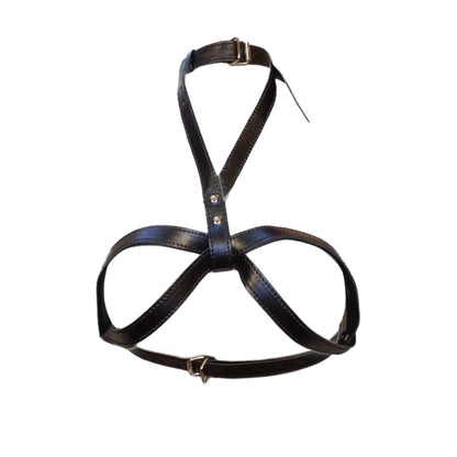 Large O-Ring Adjustable Collar-Breast Harness