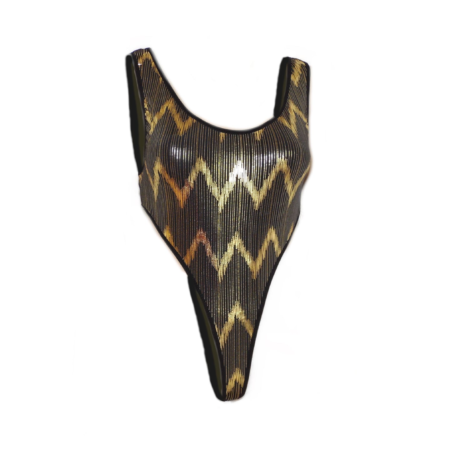 Ausverkauf! Damen Glanz Wetlook Body Rückenfrei Stringbody