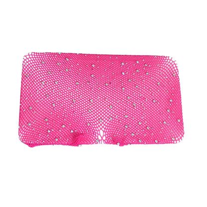 Damen Netz Strumpfhose mit Strasssteinen