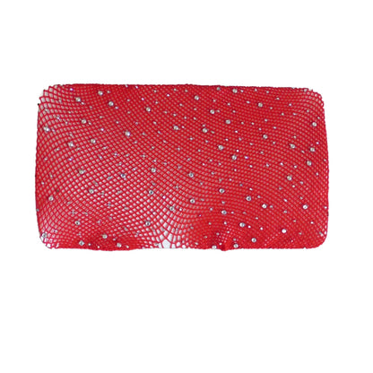 Damen Netz Strumpfhose mit Strasssteinen