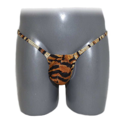 Men's thong bulge pouch thong