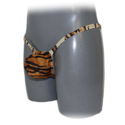Men's thong bulge pouch thong