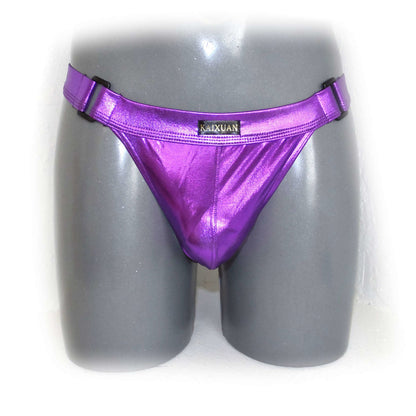 Metallic Bulge Pouch Men Jocks