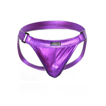 Metallic Bulge Pouch Men Jocks