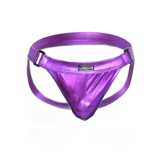 Metallic Bulge Pouch Men Jocks