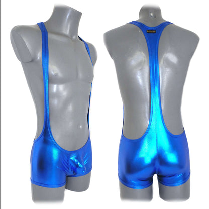 Metallic Bulge Pouch Body Men Body glänzed metalic Look