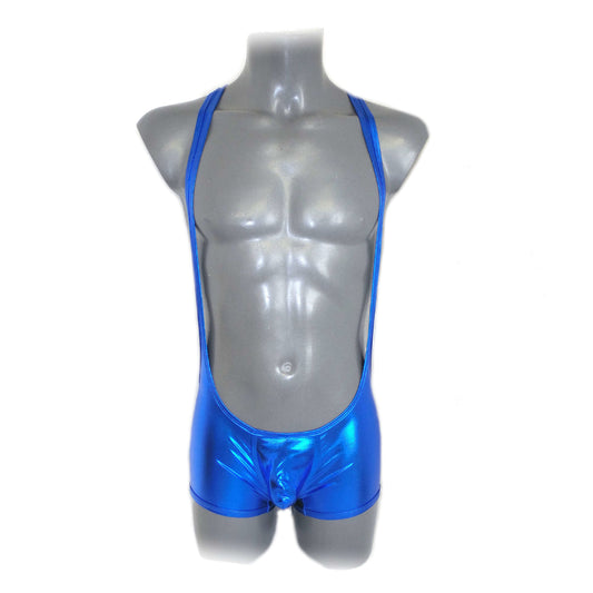 Metallic Bulge Pouch Body Men Body glänzed metalic Look