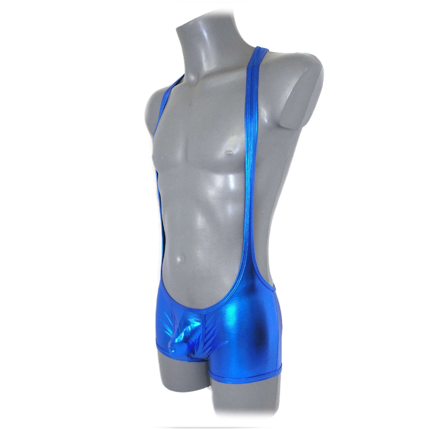 Metallic Bulge Pouch Body Men Body glänzed metalic Look