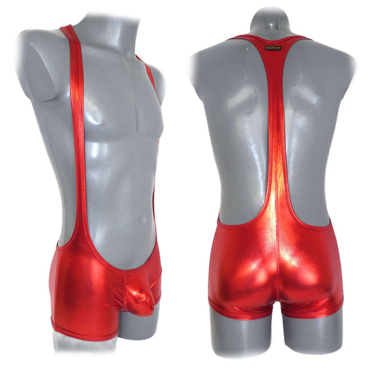 Metallic Bulge Pouch Body Men