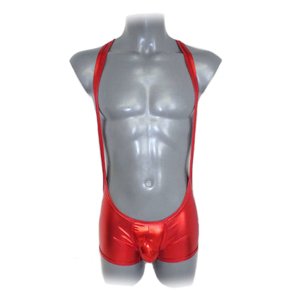 Metallic Bulge Pouch Body Men