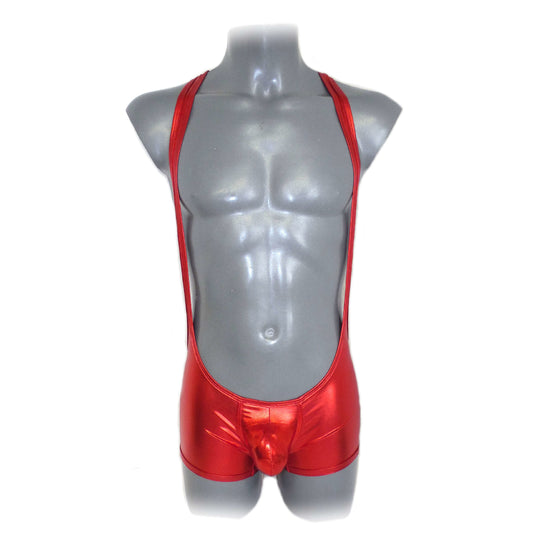 Metallic Bulge Pouch Body Men