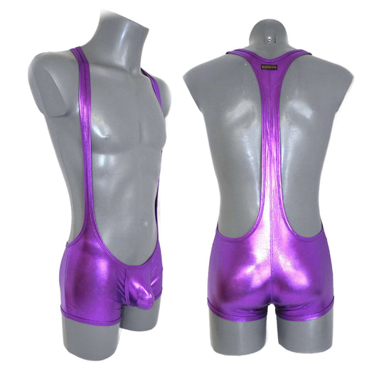 Metallic Bulge Pouch Body Men