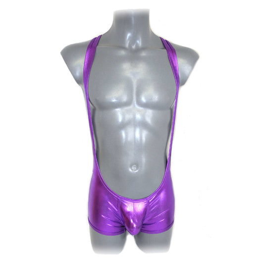 Metallic Bulge Pouch Body Men