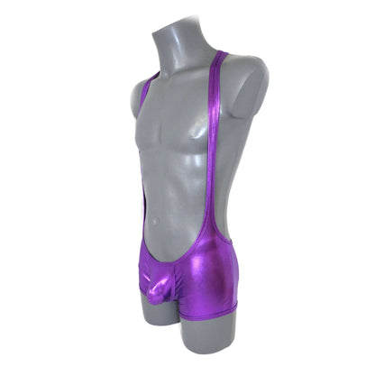 Metallic Bulge Pouch Body Men