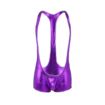 Metallic Bulge Pouch Body Men