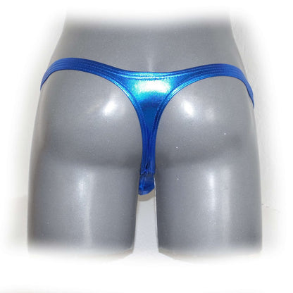 Metallic Bulge Pouch String Men