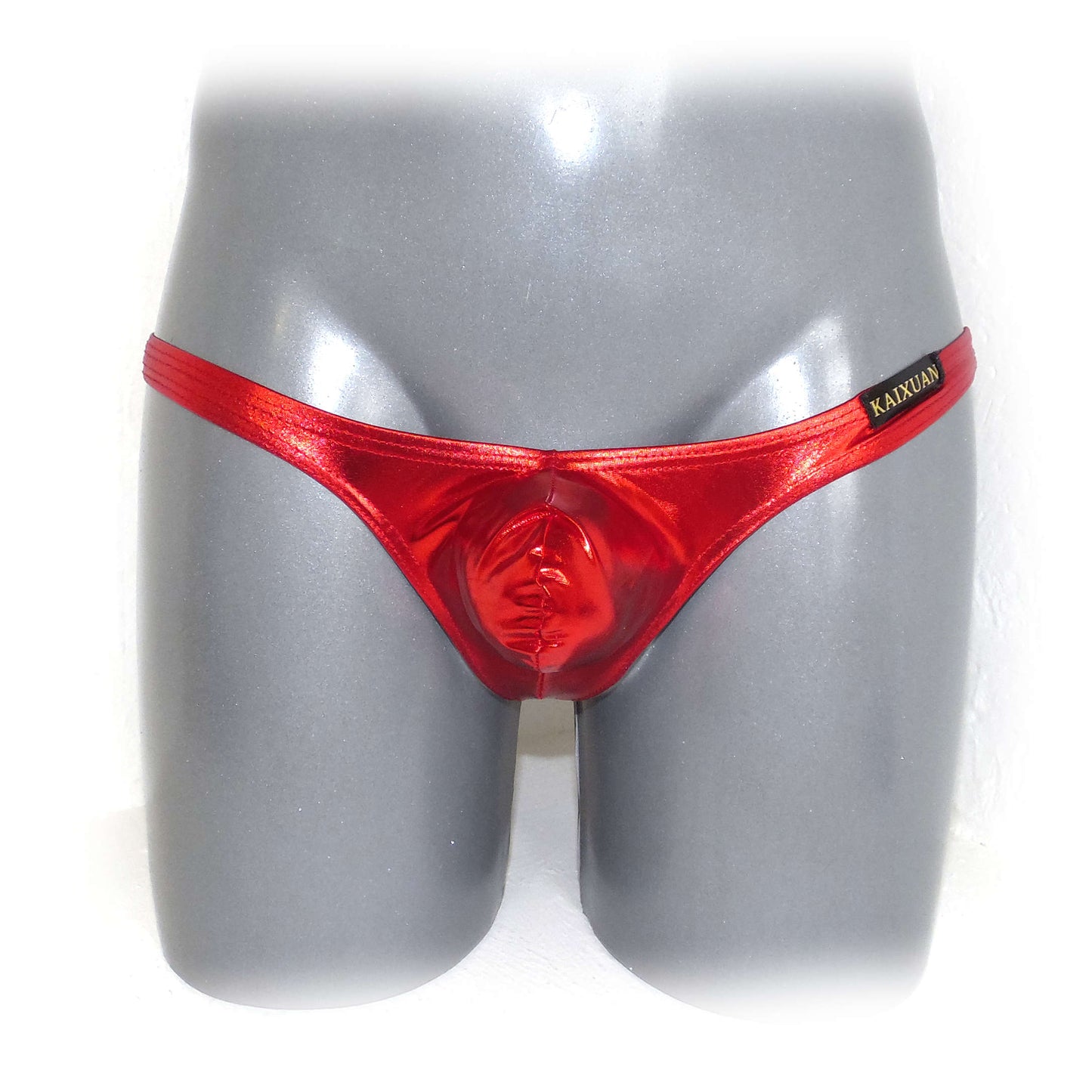 Metallic Bulge Pouch String Men