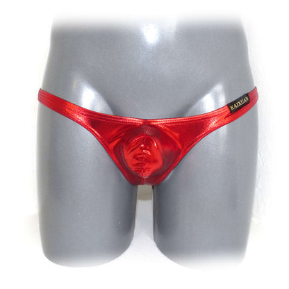 Metallic Bulge Pouch String Men
